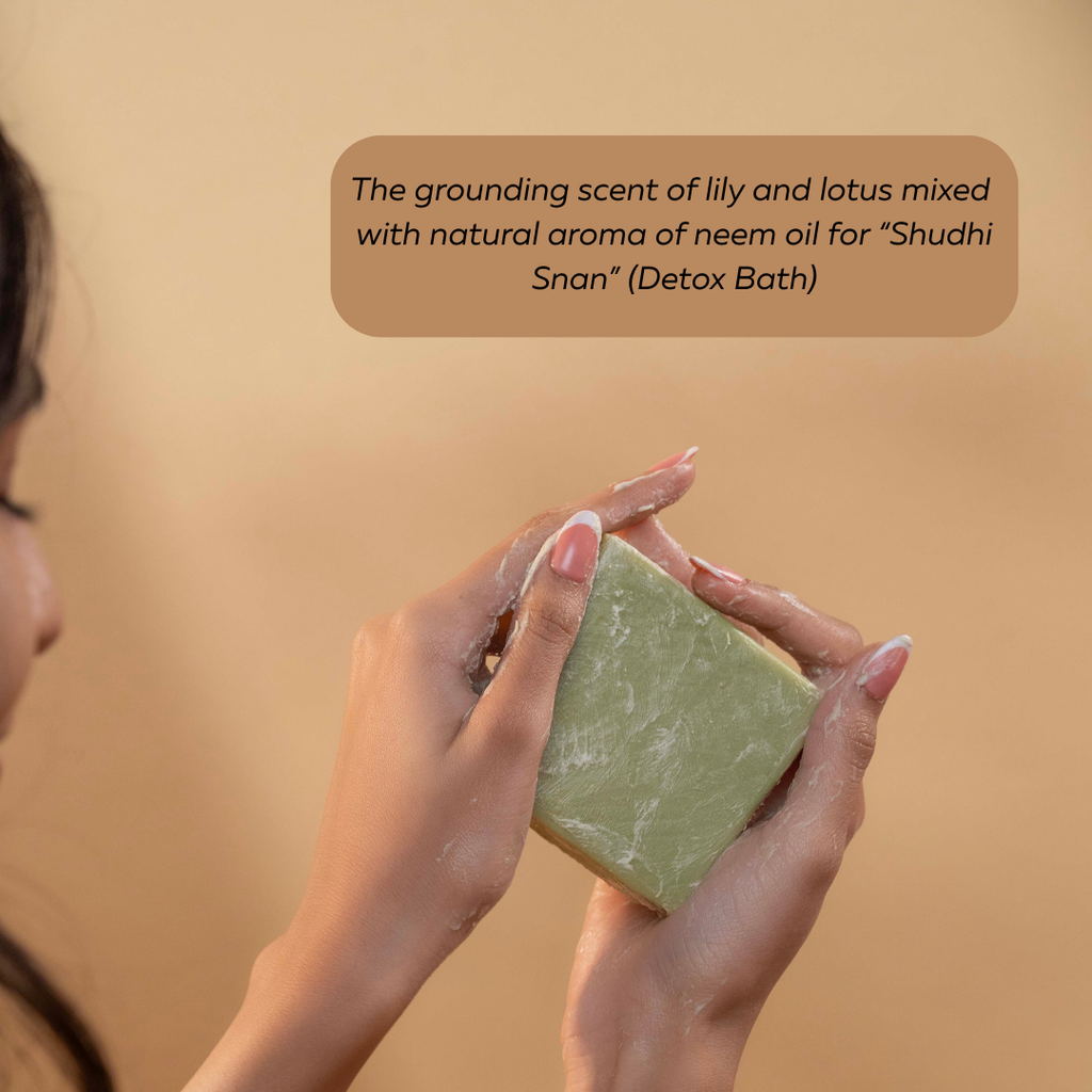 Ayurvedic Neem Cleansing  Soap Bar with Cow Milk & Ghee (Tridoshic)