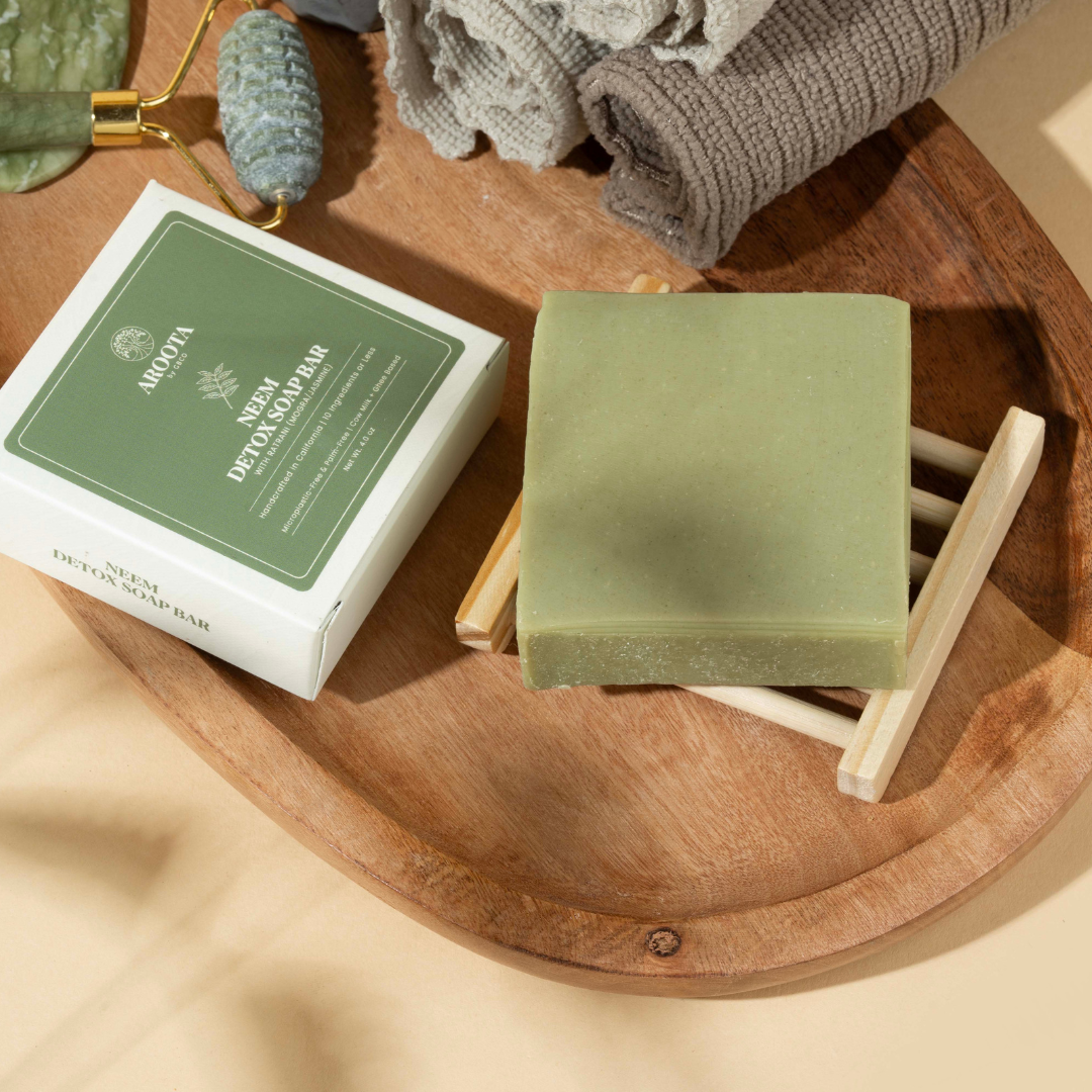 Ayurvedic Neem Cleansing  Soap Bar with Cow Milk & Ghee (Tridoshic)