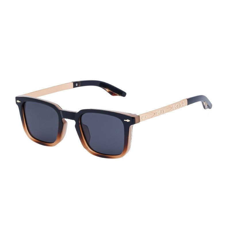 UV400 Unisex Full Square Frame Polarized Outdoor UV Protection Sunglasses