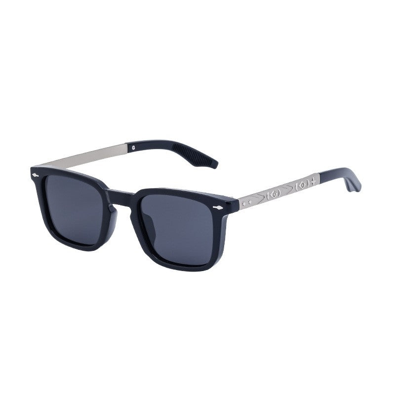 UV400 Unisex Full Square Frame Polarized Outdoor UV Protection Sunglasses