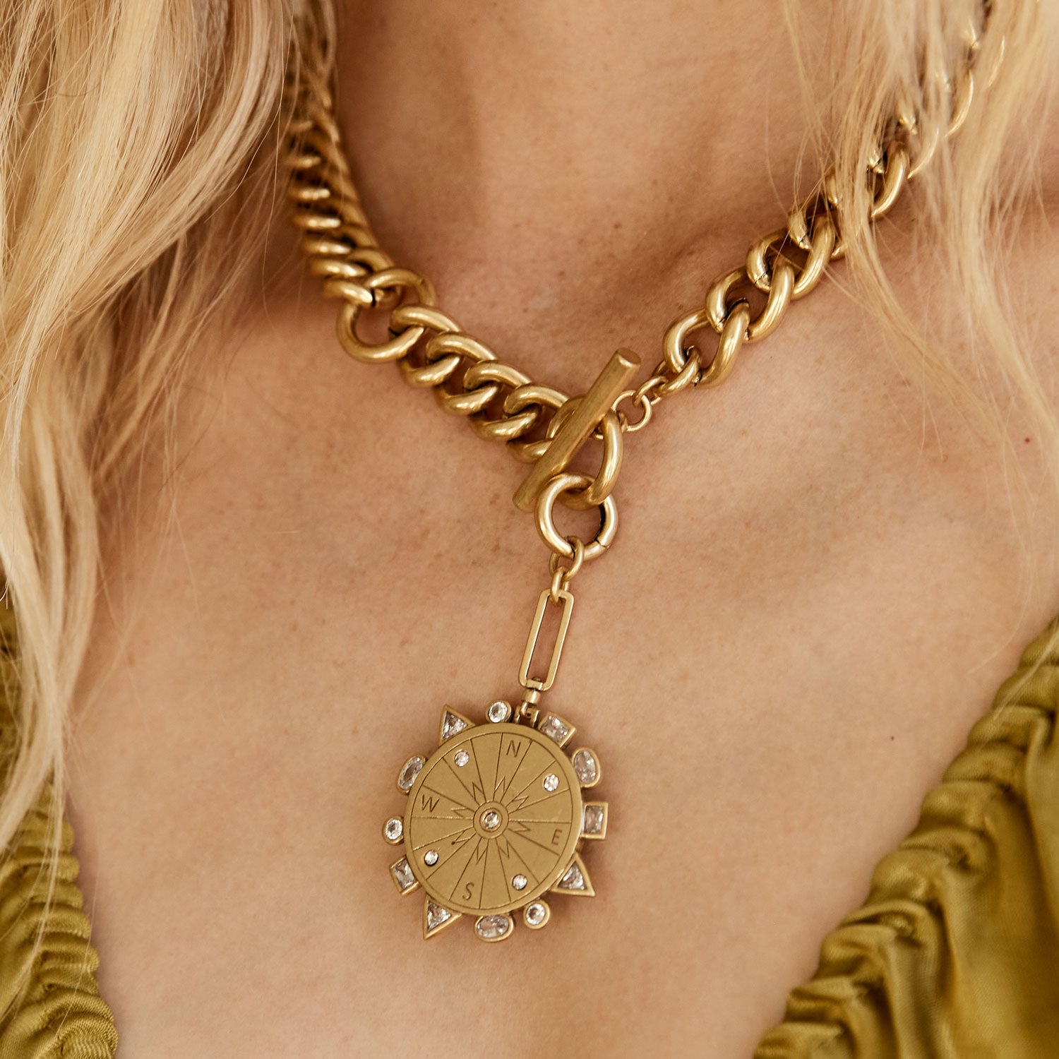 Odyssey Necklace Blue Gold