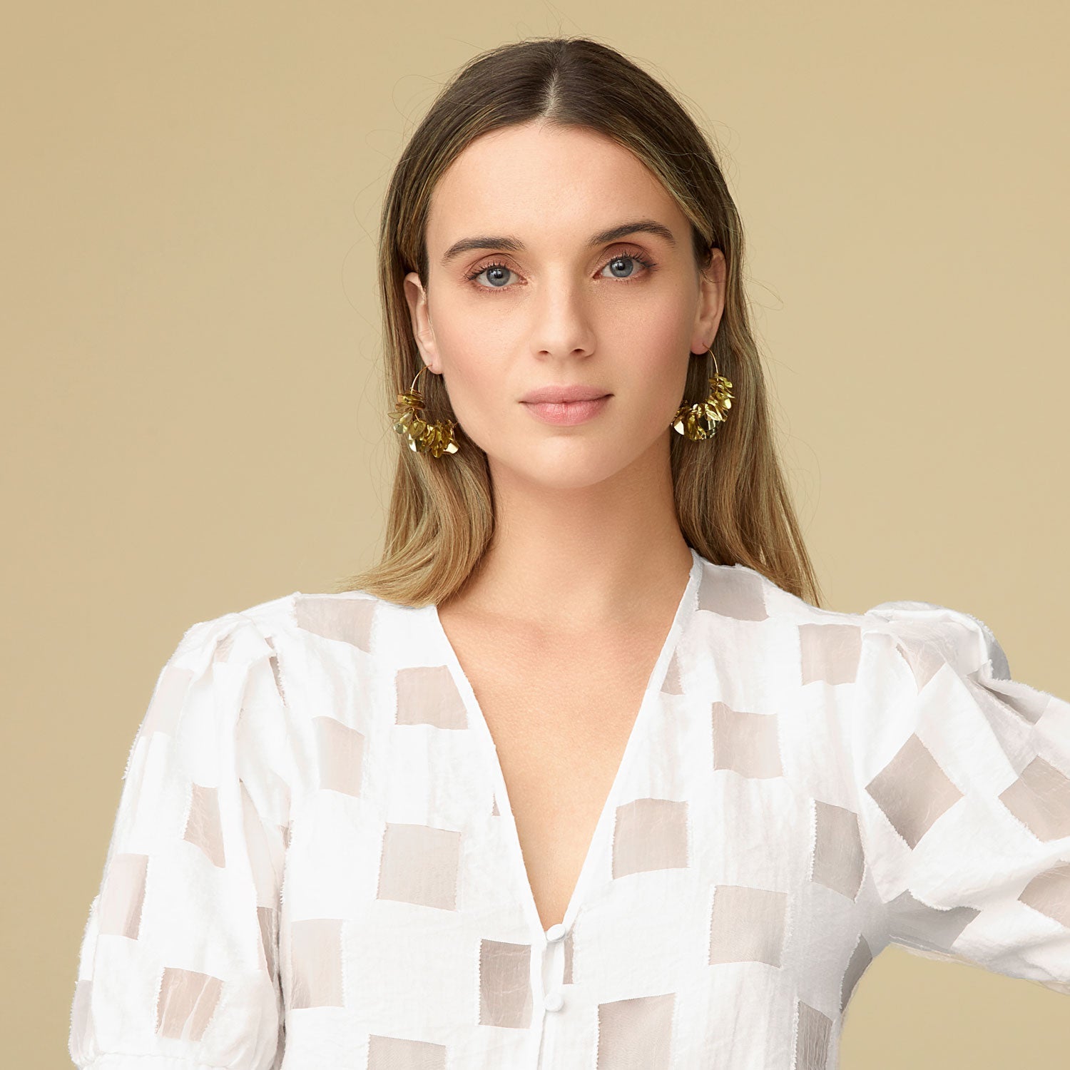 Mini Lolita Gold Hoop Earrings
