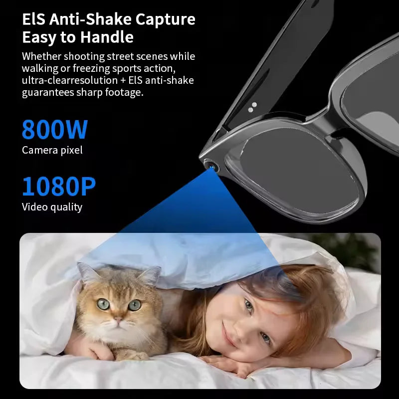 New Smart Glasses Men/Women 4K 8MP HD