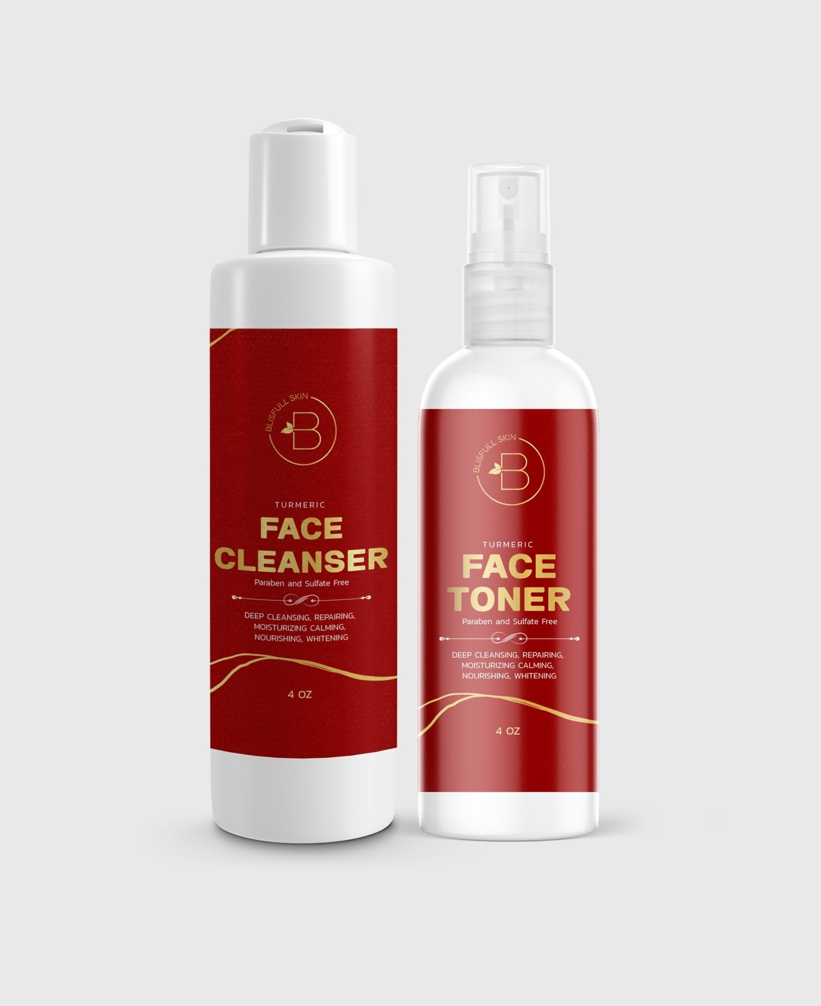 Blisfull Skin Cleansing Set: Deep Cleanser & Toner