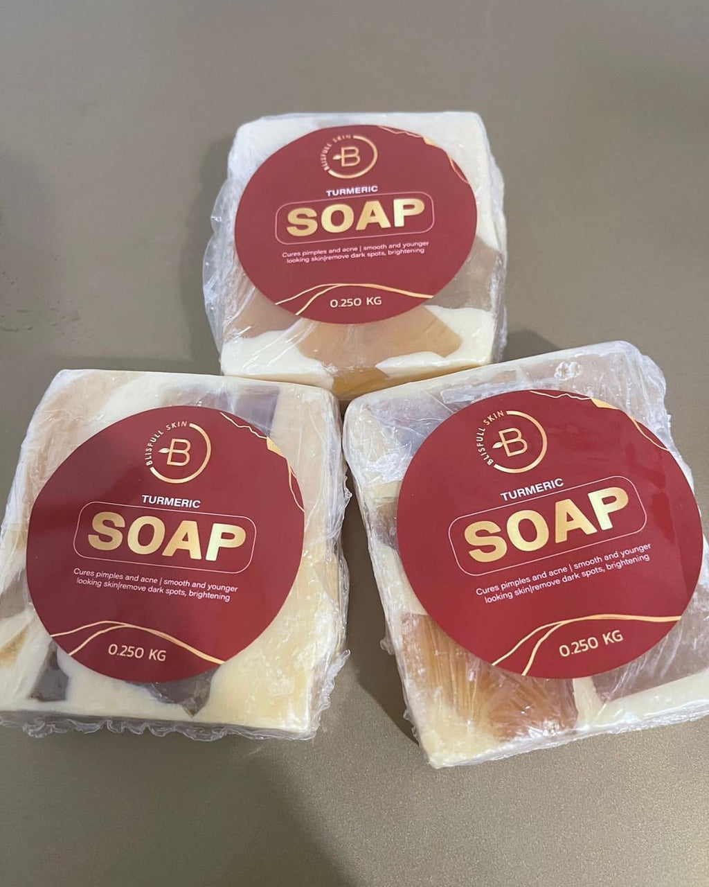 Flawless Radiance Turmeric Bar Soap for Clear Skin - 3 Bars