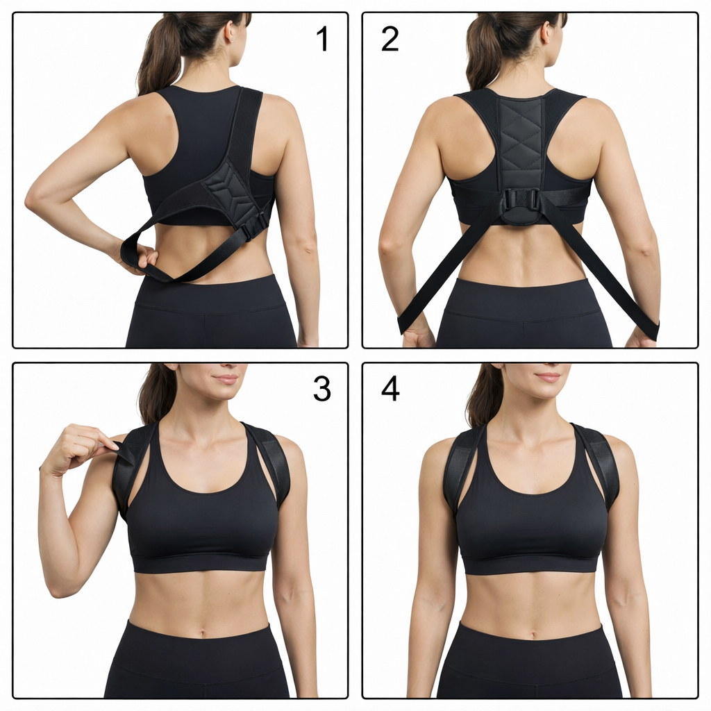 Adjustable Posture Support Brace for Men & Women